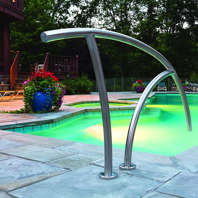 Factory wholesale swimming pool accessories removable stainless steel swimming pool handrail