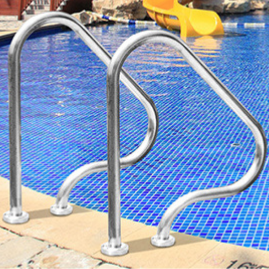 Factory wholesale pool accessories ARP series stainless steel 304 and 316 flange or embedded parts swimming pool handrail