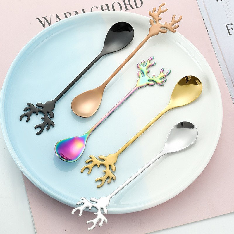 Wholesale Creative Gift Coffee spoon dessert 304 stainless steel spoon