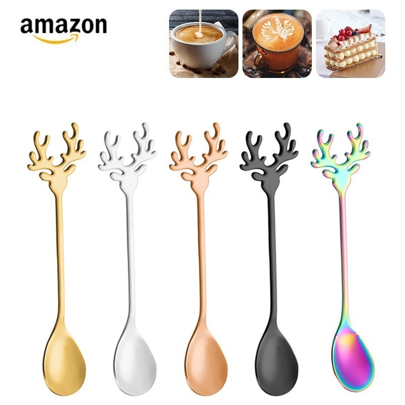 Wholesale Creative Gift Coffee spoon dessert 304 stainless steel spoon