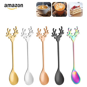 Wholesale Creative Gift Coffee spoon dessert 304 stainless steel spoon