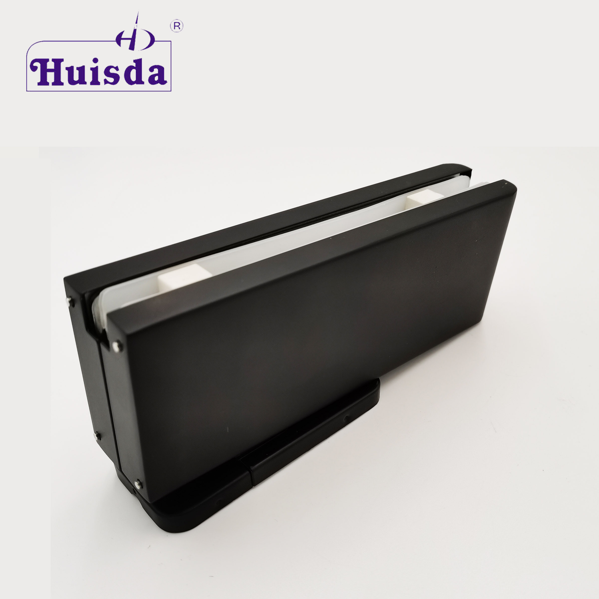 Matt Black Hydraulic Patch SS304 Concealed Floor Hinge Hydraulic Glass Door Closer 80KG with Hold Open