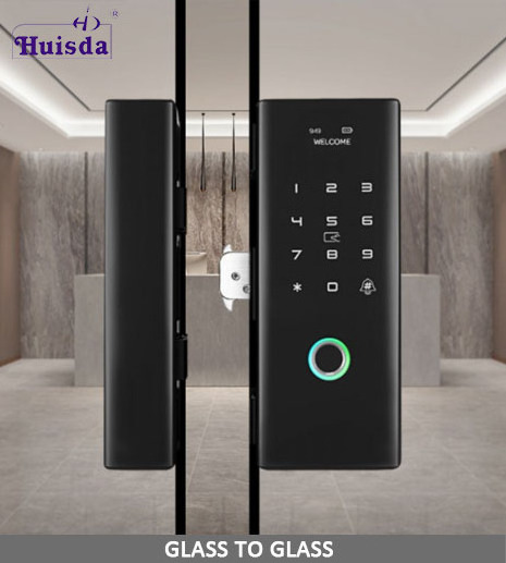 Smart Lock Glass Door No Key Intelligent Fingerprint Lock For Glass Door