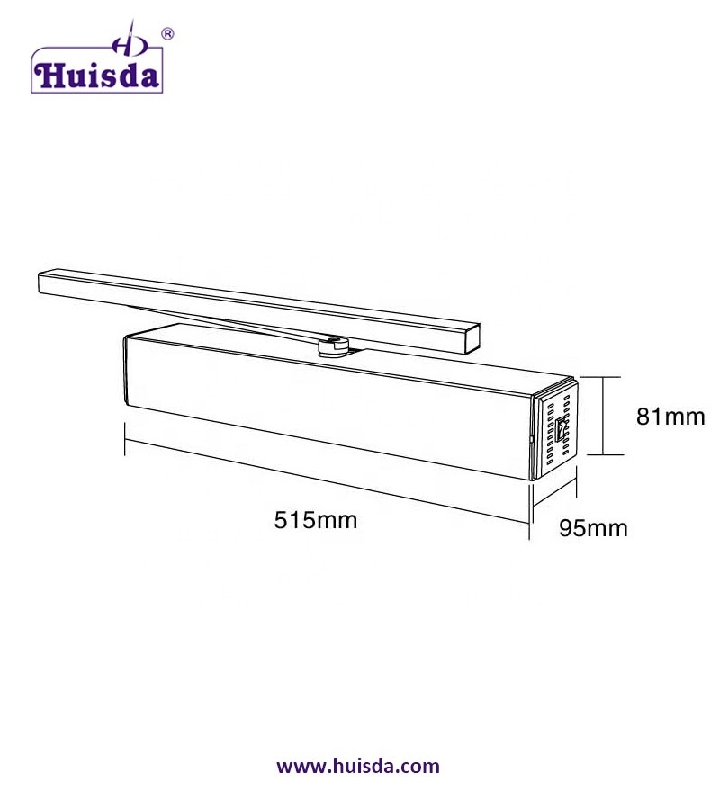 Automatic Door Operator Wireless Remote Control Door Closer for 110KG Swing Door Opener