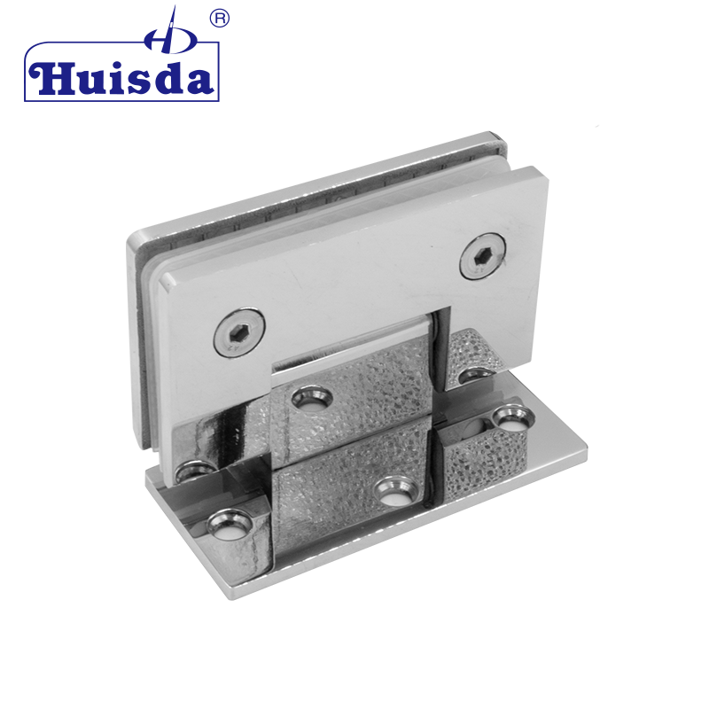 90 Degree Single-Active Stainless Steel Shower Hinge Glass To Wall  Door Clamp For 8-10mm Glass