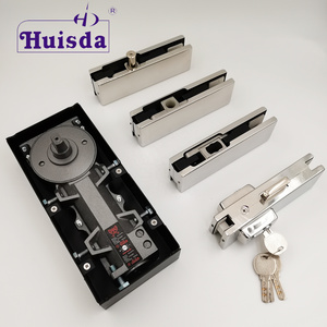 HSD 220B Automatic Floor Spring Single Cylinder Glass Slide Hydraulic Door Closer floor hinge Floor Spring For Glass Door