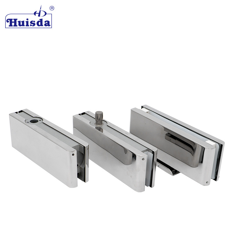 HSD 1030 Hydraulic Patch Fitting Stainless Steel Pivot Door Closer Frameless Glass Patch Hinge Fitting for 85KG