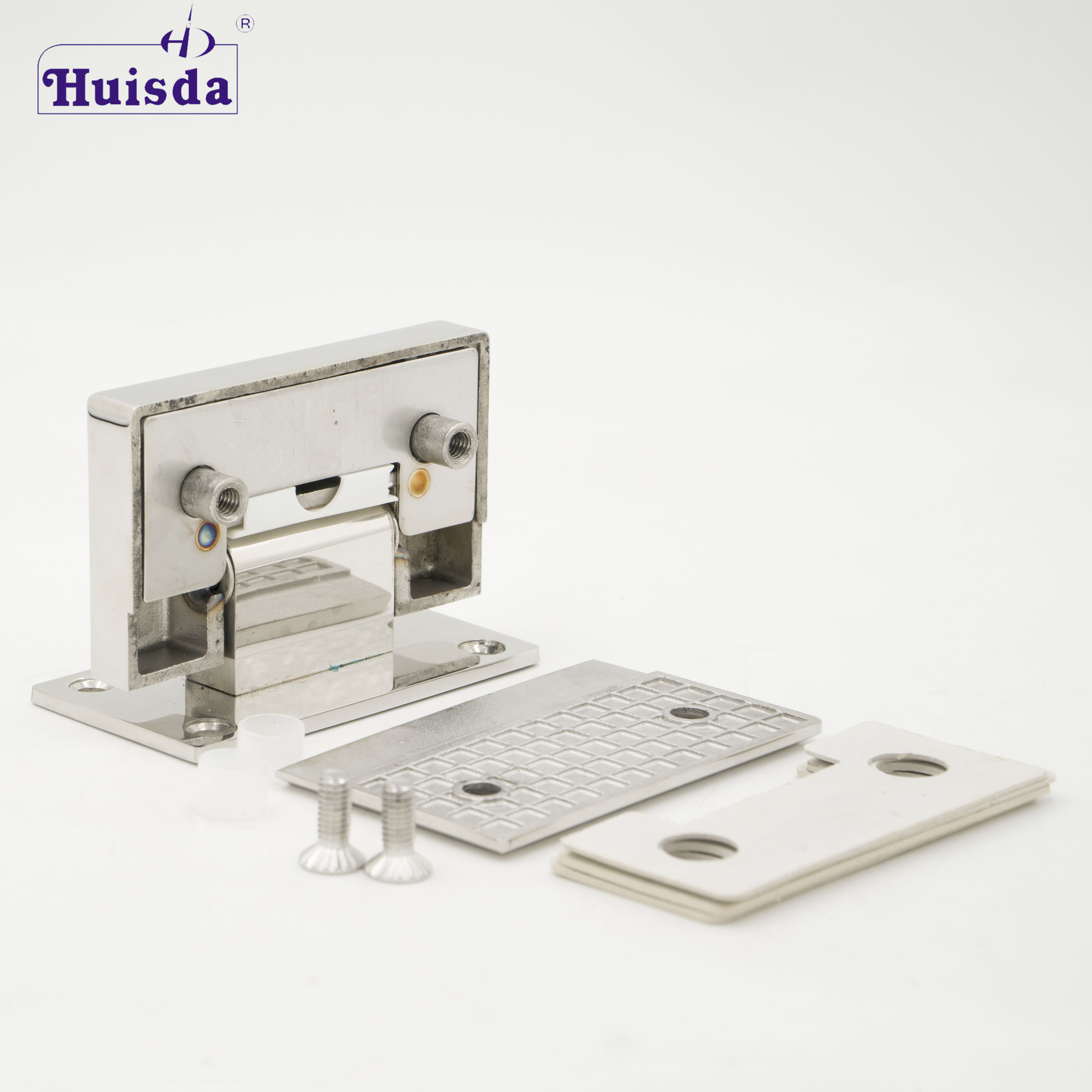 90 Degree Single-Active Stainless Steel Shower Hinge Glass To Wall  Door Clamp For 8-10mm Glass