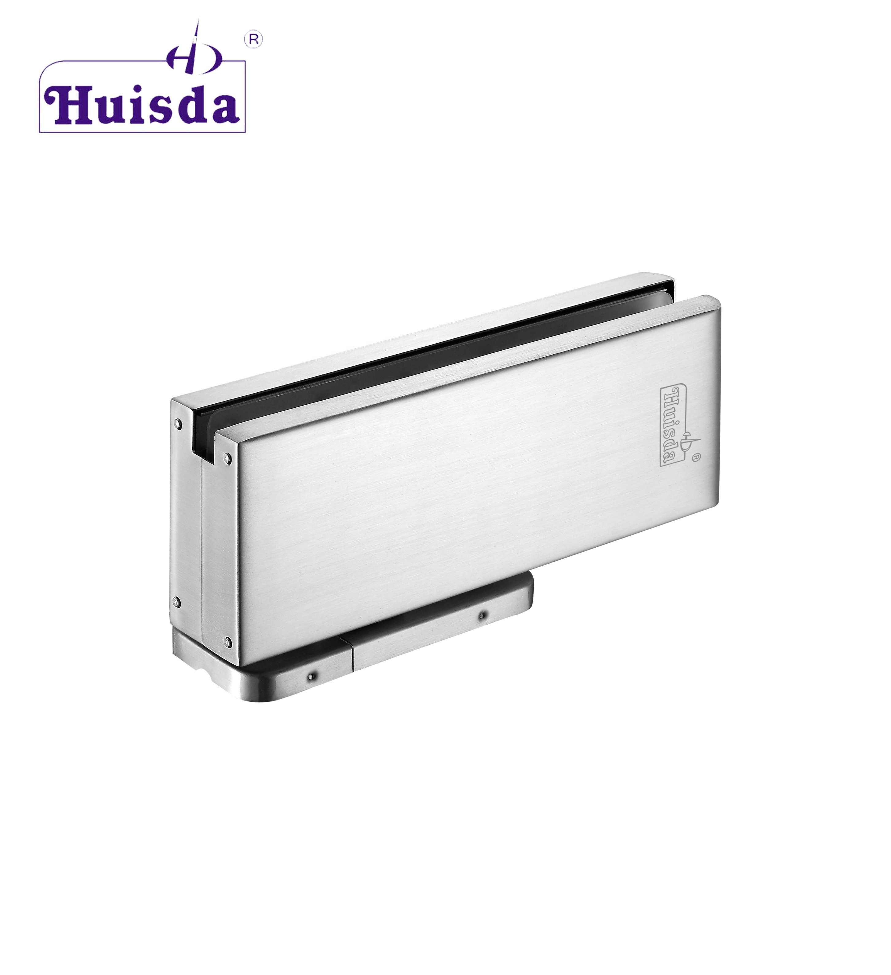 HSD 1030 Hydraulic Patch Fitting Stainless Steel Pivot Door Closer Frameless Glass Patch Hinge Fitting for 85KG