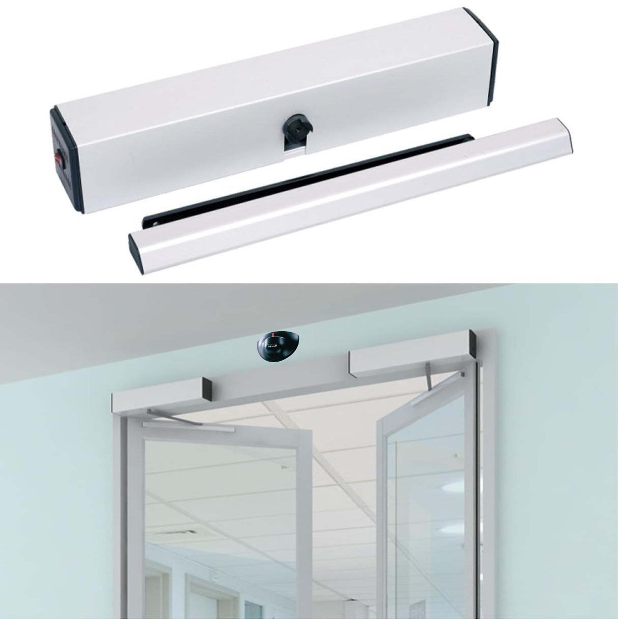 Automatic Door Operator Hands Free Swing Door Opener for 110KG Wireless Remote Control Door Closer