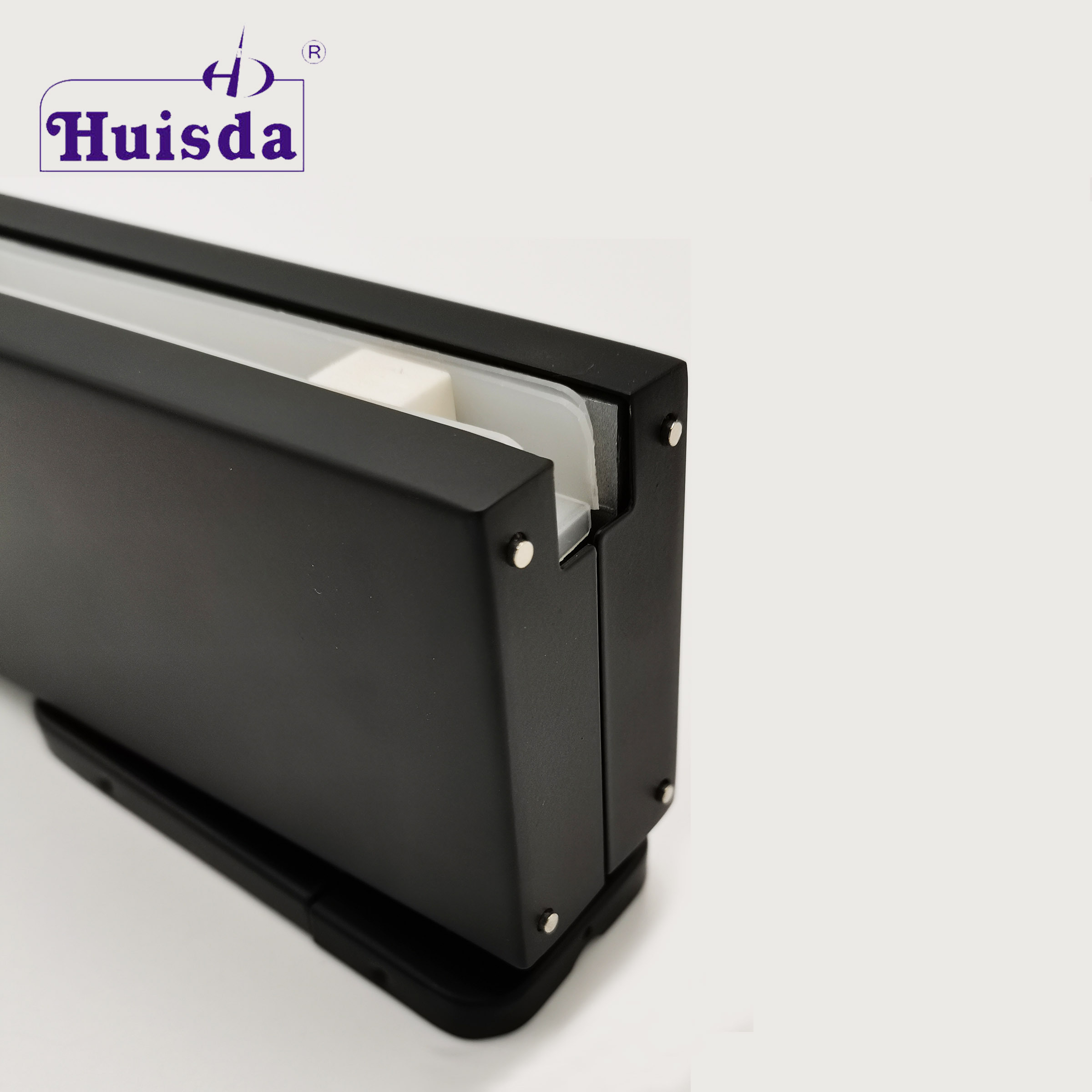 Matt Black Hydraulic Patch SS304 Concealed Floor Hinge Hydraulic Glass Door Closer 80KG with Hold Open