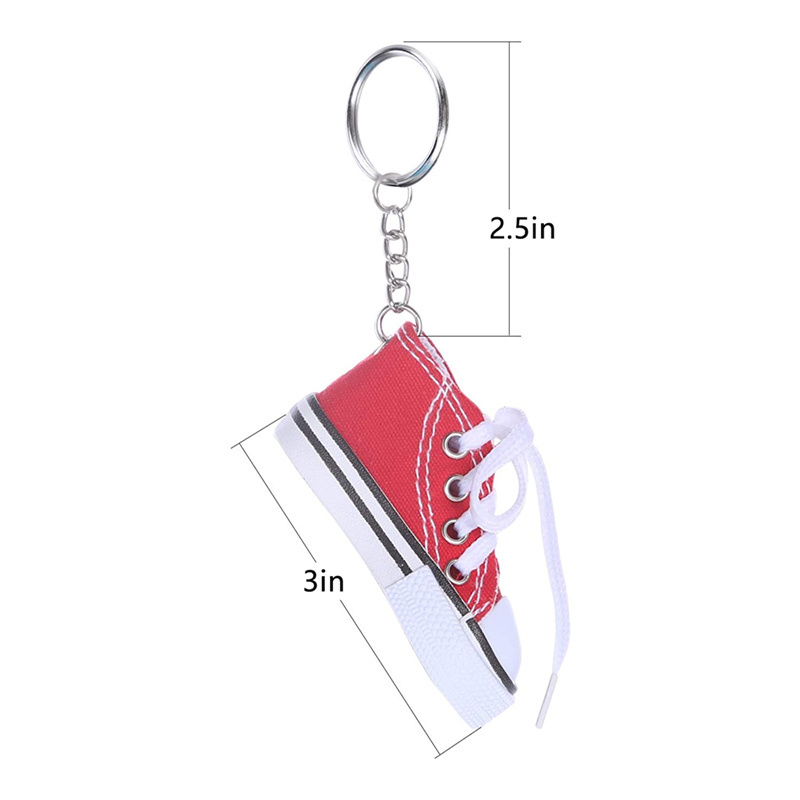 New fashion high simulation degree customized logo gift cute cloth fabric 3D mini sneakers keychain