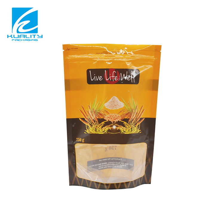 1KG 2KG 5KG Custom Design Plastic Packaging Pouches Bag For Nuts Coffee Beans Rice