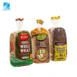 Food Grade Custom Private Label Printing Resealable Plastic Cellophane Polythene Bag For Pita Bread