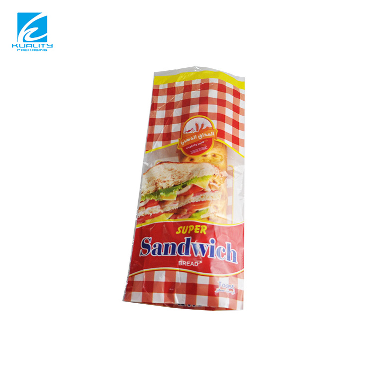 Food Grade Custom Private Label Printing Resealable Plastic Cellophane Polythene Bag For Pita Bread