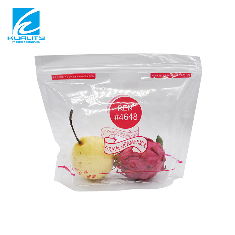 Custom Antifog Plastic Micro Perforated Bags For Fruits