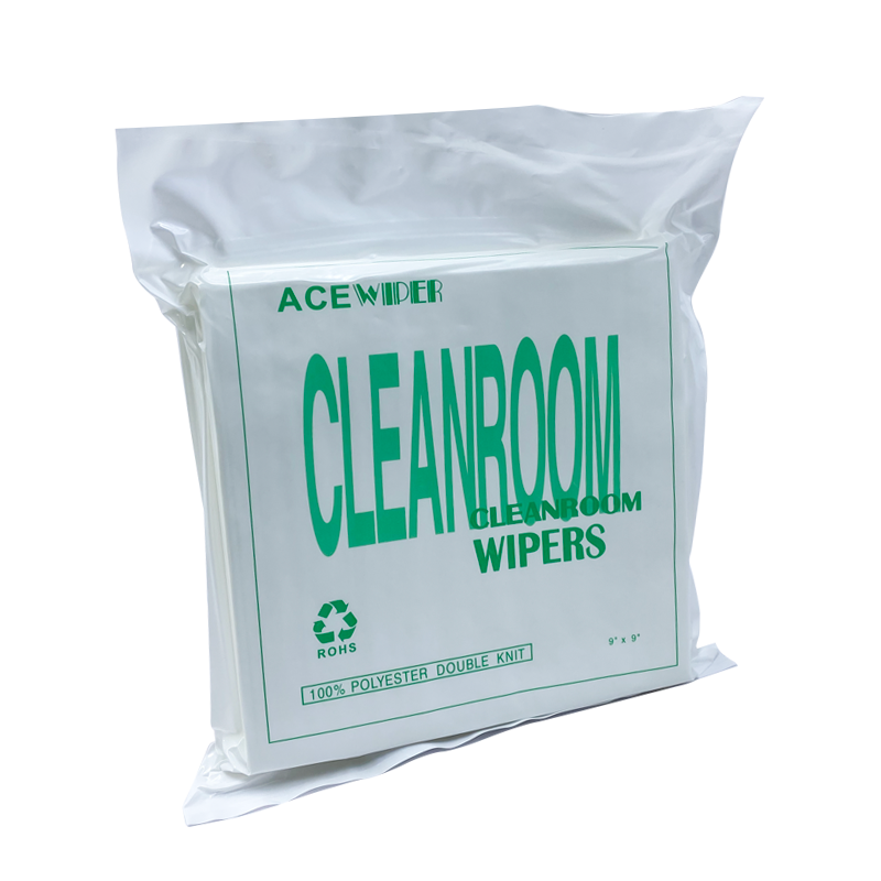 Efficiently 6*6 9*9 inch 100% Polyester Clean Room Wipe Cleanroom Wiper For Industrial Use