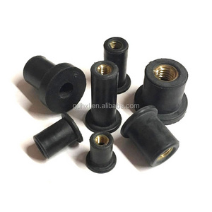 m4 m5 m6 m8 rubber bushing with brass nut brass insert rivnut Motorcycle Automobile Windshield rubber anchor well nut