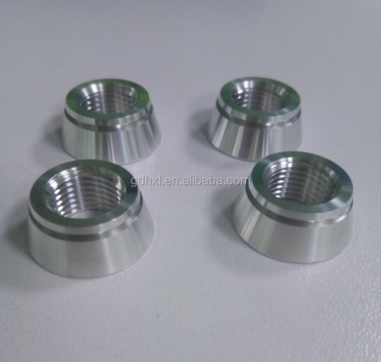 customized m5 m6 m8 slotted groove aluminum stainless steel titanium conical nut conical taper nuts