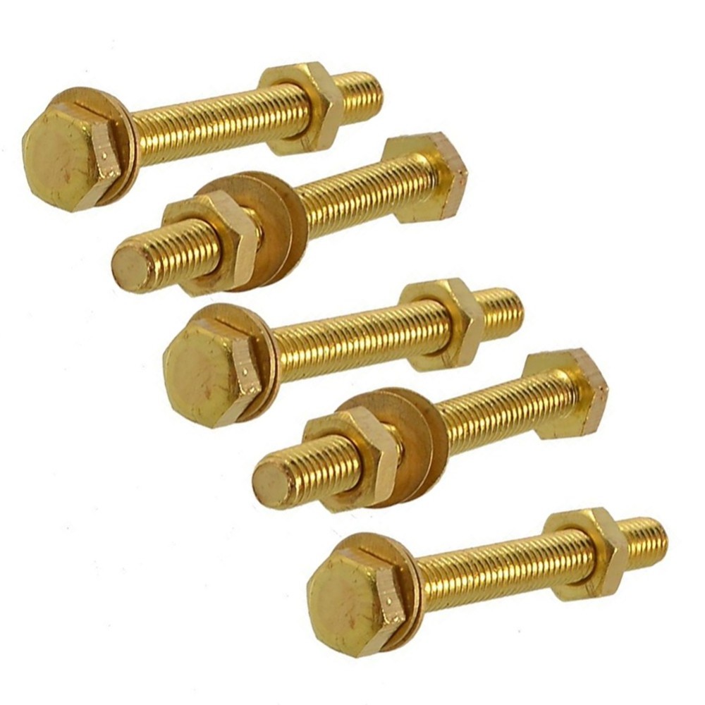 Fastener manufacture DIN 933 DIN 931 M3 M4 M6 M8 M10 brass hex head bolt