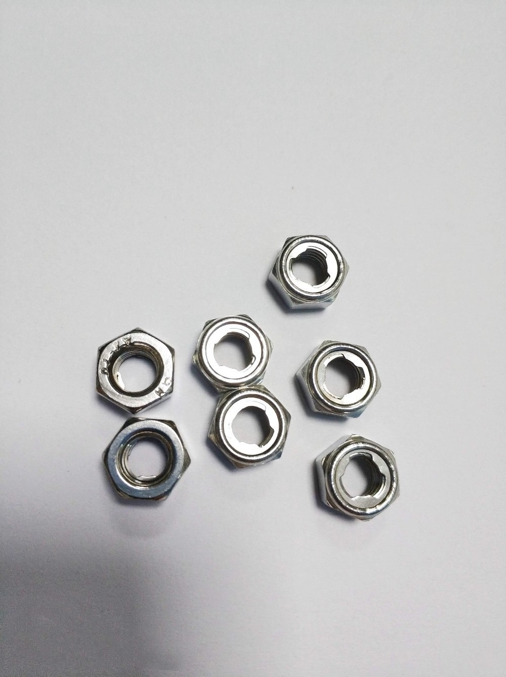 M5 M6 M8 stainless steel jam stop metal insert self locking hex nut