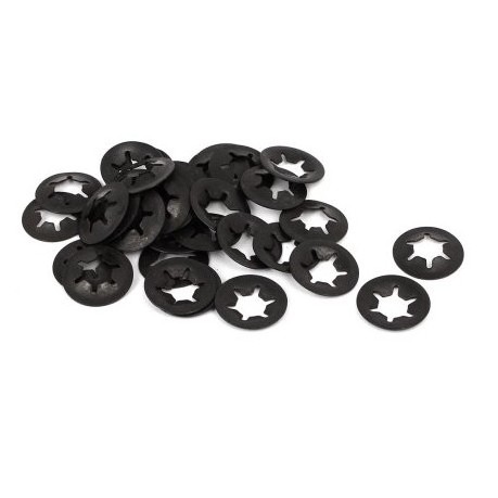 Stainless steel/black oxide M3 M4 M5 M6 M8 plum clamp push star lock washer for shaft