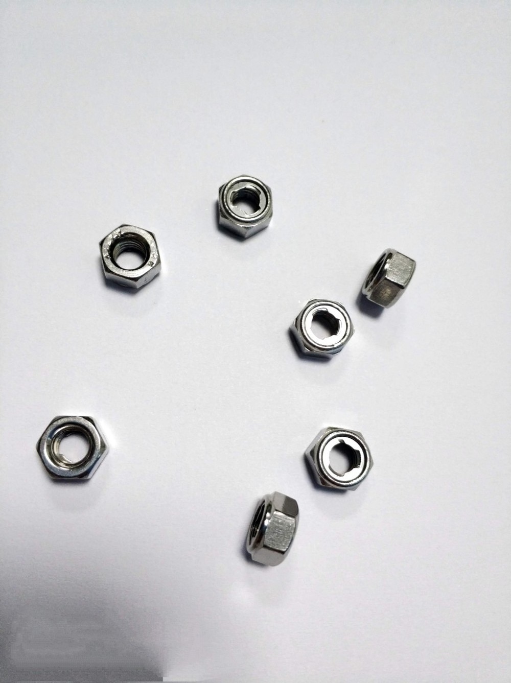 M5 M6 M8 stainless steel jam stop metal insert self locking hex nut