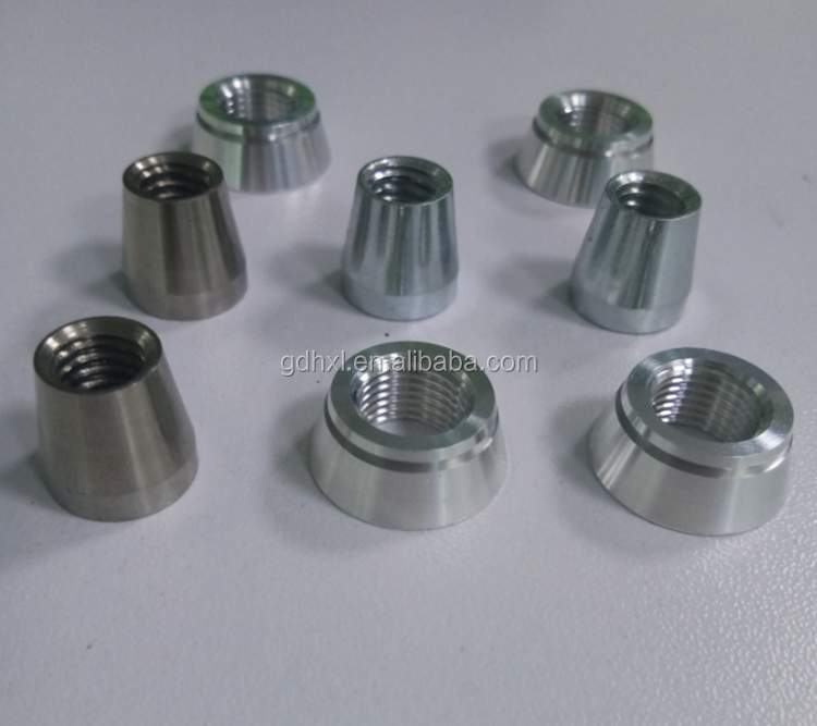 customized m5 m6 m8 slotted groove aluminum stainless steel titanium conical nut conical taper nuts