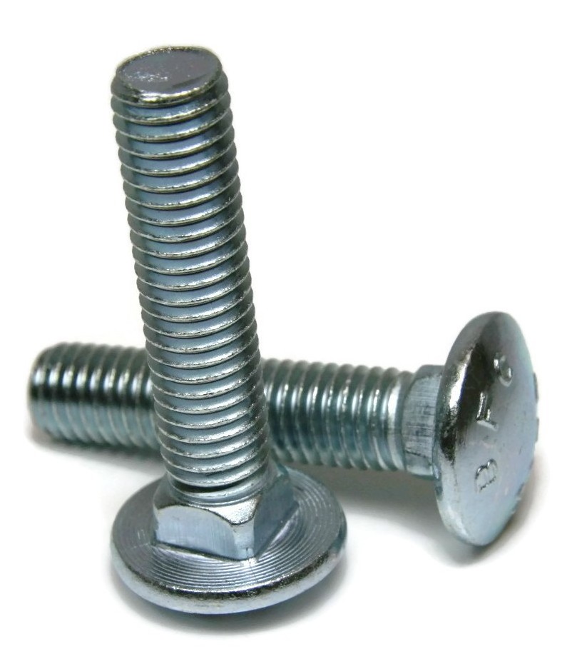 Carbon steel zinc plated high grade carriage bolt with nut washer