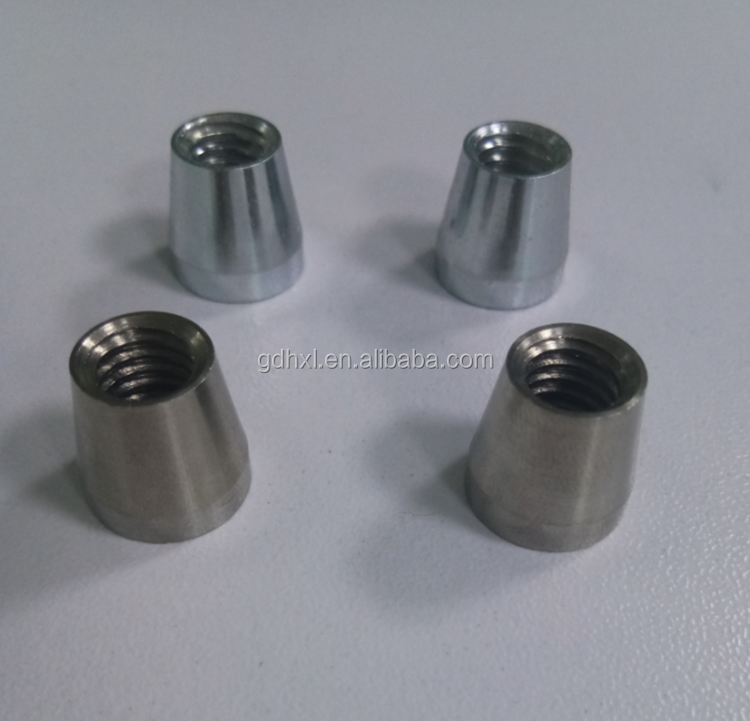 customized m5 m6 m8 slotted groove aluminum stainless steel titanium conical nut conical taper nuts