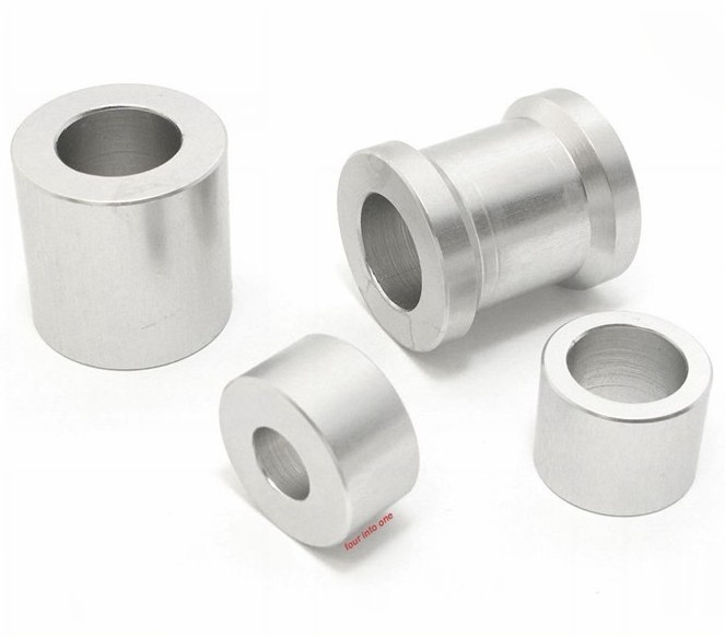 Custom CNC machined stainless steel aluminum round tube unthread spacer