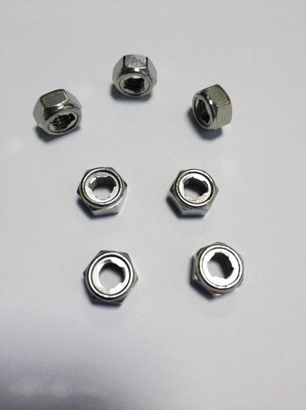 M5 M6 M8 stainless steel jam stop metal insert self locking hex nut