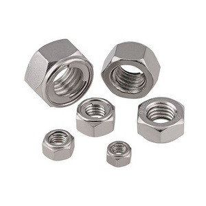 M5 M6 M8 stainless steel jam stop metal insert self locking hex nut