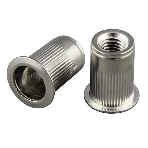 M3 M4 M5 M6 M8 Stainless steel 304 316 flat head knurled body rivet nut