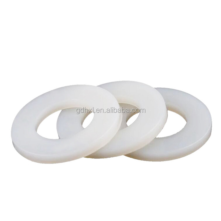 White/black POM Delrin nylon plastic anti-friction washer