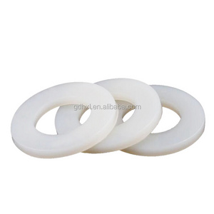 White/black POM Delrin nylon plastic anti-friction washer