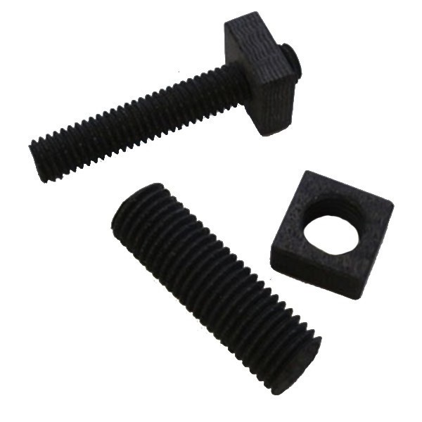 Heavy duty black oxide/zinc plated carbon steel threaded solid rod bar