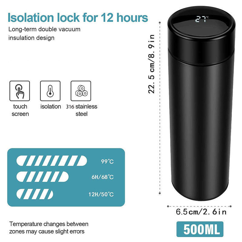 Trending Products 2024 New Arrivals Termos Digital Coffee Thermos Electric Water Bottle Smart Digital Steel Thermos