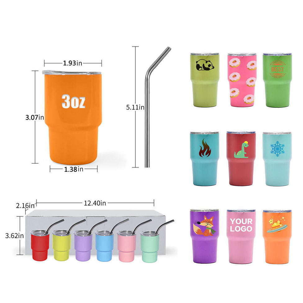 Halloween Cups Sublimation Martini Shot Cup Mini Stud Hor Matte Pink Tumbler Black Shot Glass