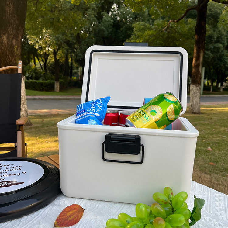 3.8L Small Plastic Ice Cool Box Customize Outdoor Camping Picnic Portable Mini Cooler Box with Lock