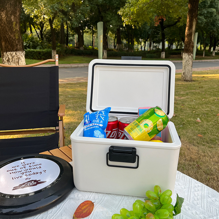 3.8L Small Plastic Ice Cool Box Customize Outdoor Camping Picnic Portable Mini Cooler Box with Lock