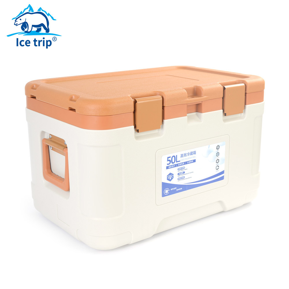 Portable 50L Plastic Outdoor Cooling Camping Refrigerator Freezer Picnic Refrigerator igloo cooler