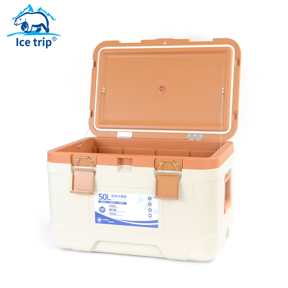 Portable 50L Plastic Outdoor Cooling Camping Refrigerator Freezer Picnic Refrigerator igloo cooler