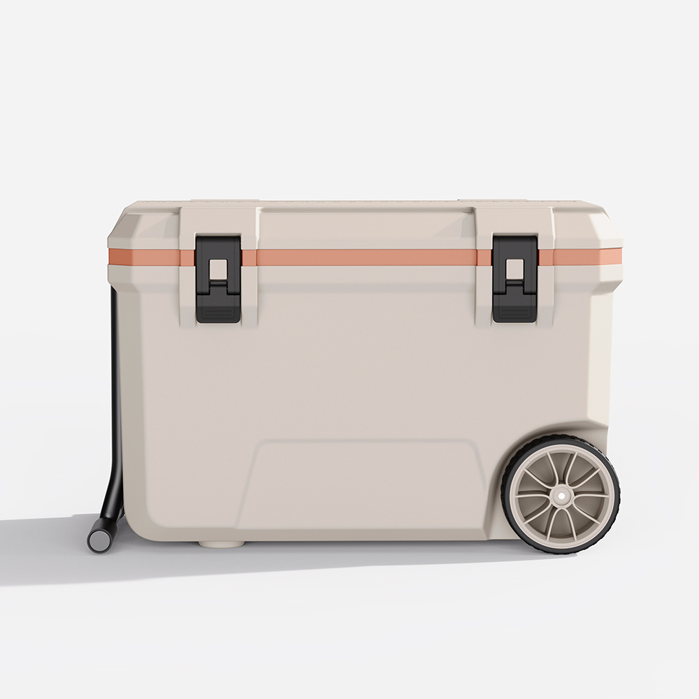 High Performance Hard Insulated Cooler Box 50L Capacity Coolers with Wheels