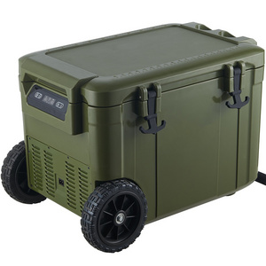 Family Travel Cost-effective Cool and Warm Cooler Box Car Refrigerator 45L/55L DC 12v Portable Car Fridge For Drinks