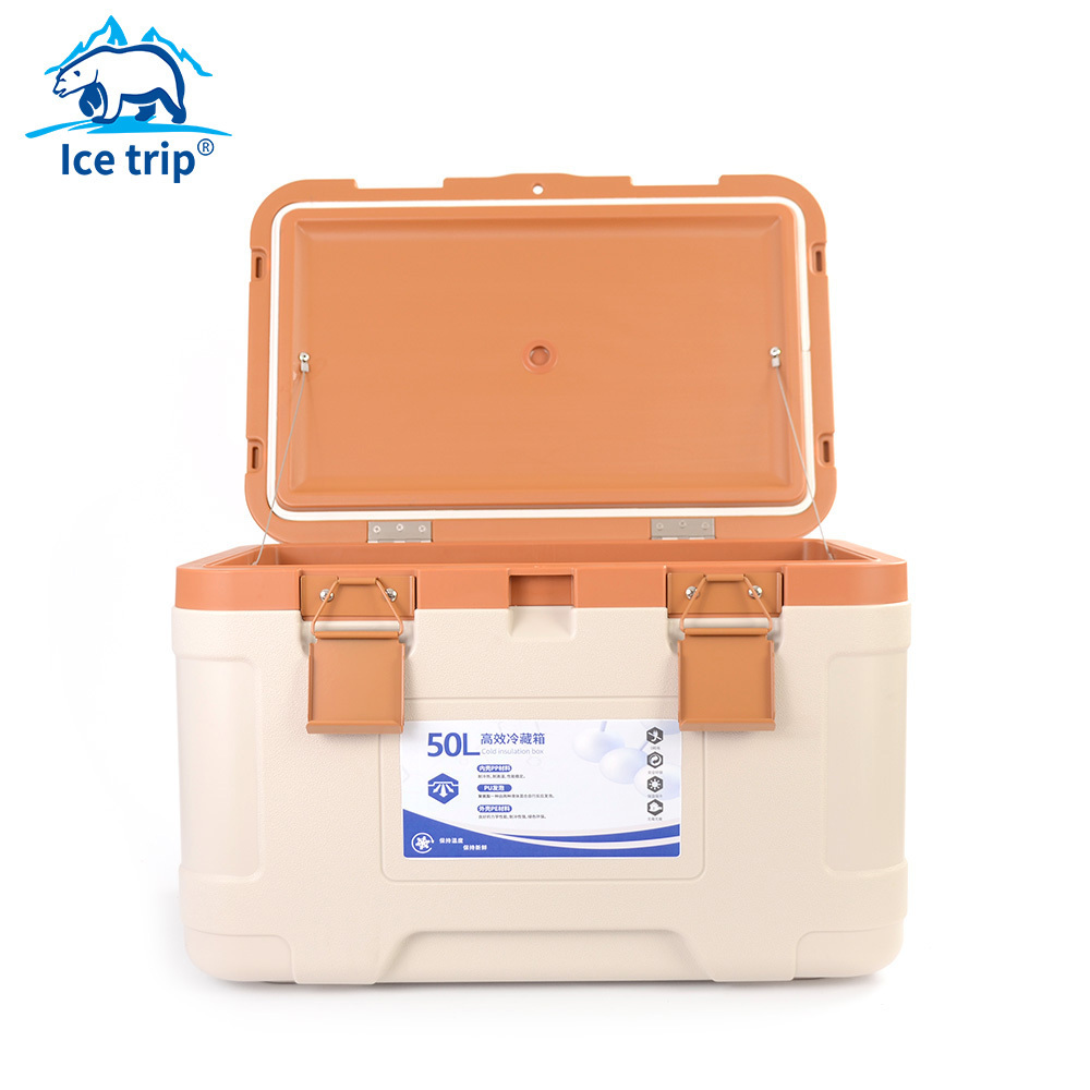 Portable 50L Plastic Outdoor Cooling Camping Refrigerator Freezer Picnic Refrigerator igloo cooler