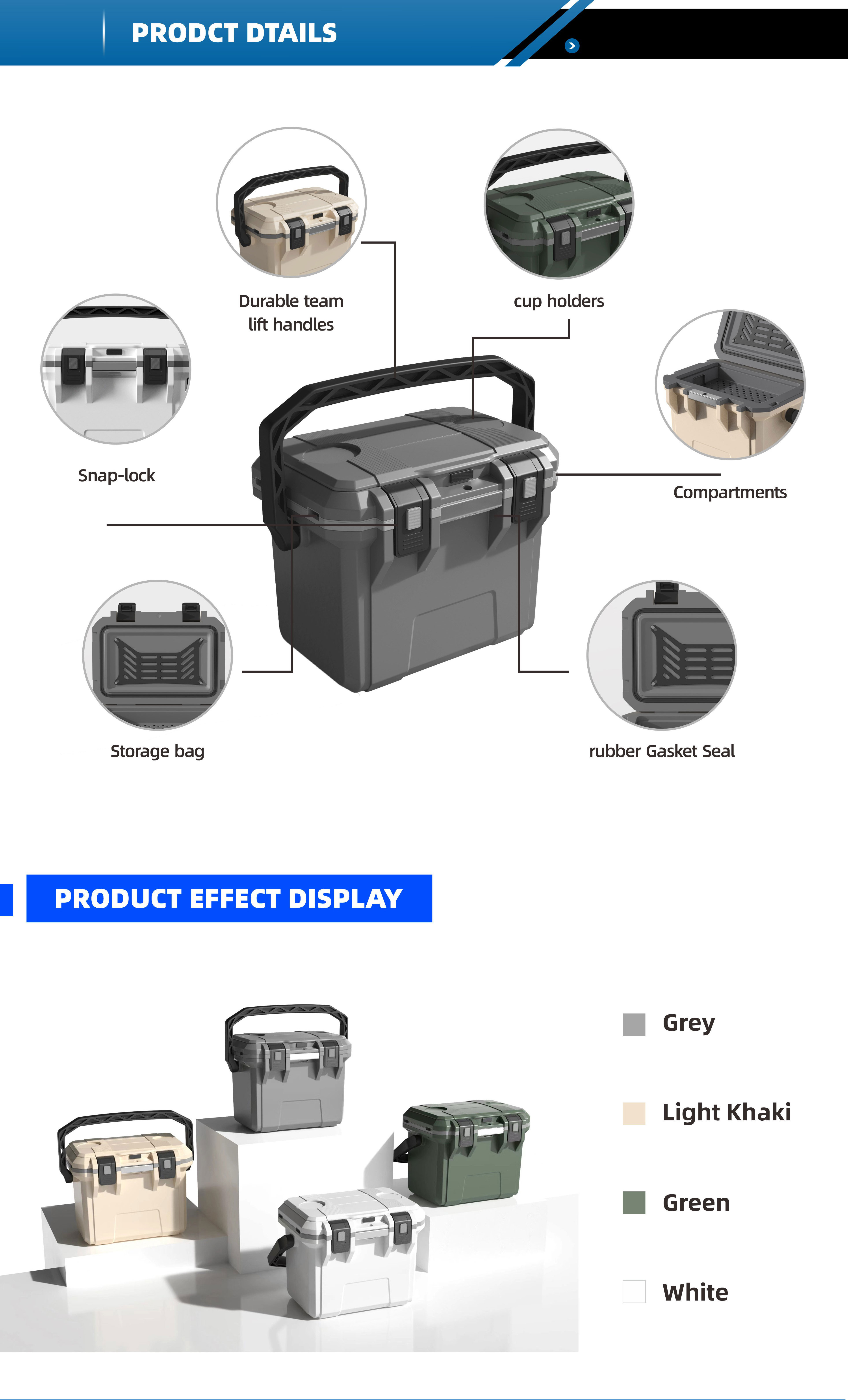 Commercial Plastic Multifunction Smart Hard Outdoor Ice Chest Cooler Box For Camping