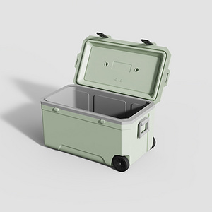 Large Capacity Cooling Box 120L Cooler Box Fishing Cooler Customization Chilly Bin With Wheels Ice Box