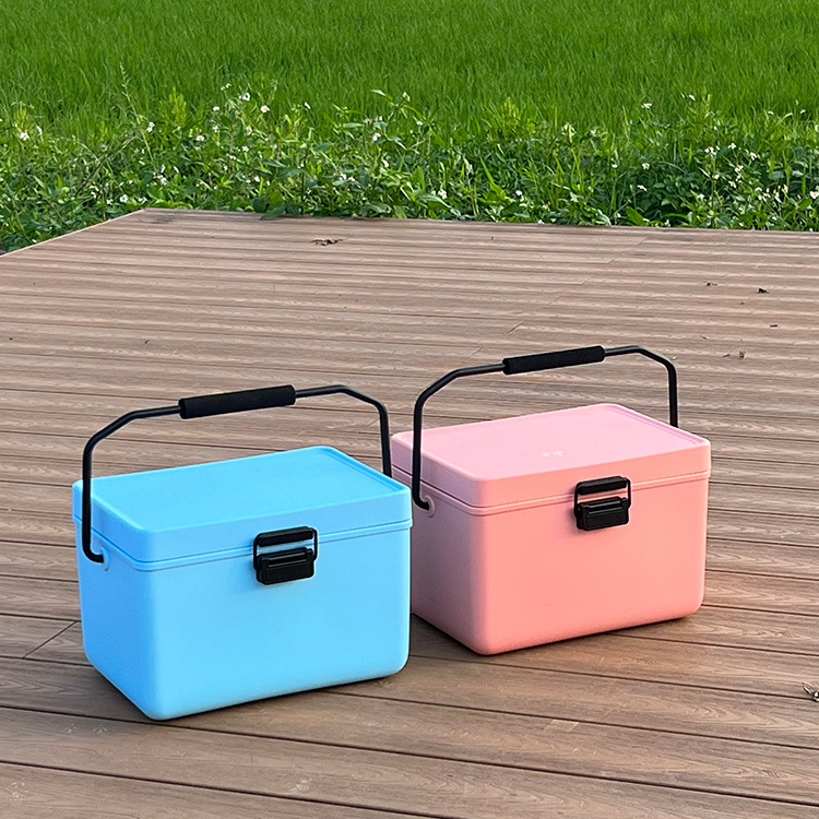 12L Mini Freezer Beer Bucket Ice Cooler Box Outdoor Camping Travel Insulation Cooling Box Portable Picnic Food Refrigerator Box