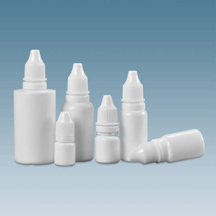 Free Sample 5ml 10ml 15ml  30ml Plastic Dropper Bottles with Tamper Evident Cap